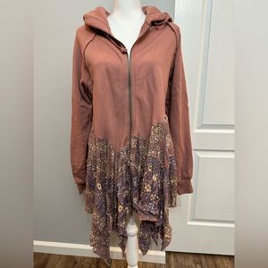 Free People blush hoodie